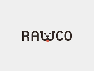 Rawco - Raw Dog Food dog dog food food logo organic tongue