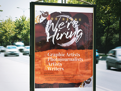 Hiring poster advertisement design graphic design hiring