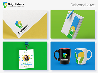 BrightIdeas Information Technology Corp branding design graphic design icon identity design logo vector