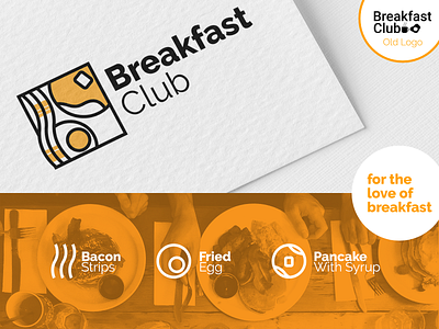 Breakfast Club Logo branding design food graphic design icon logo restaurant vector