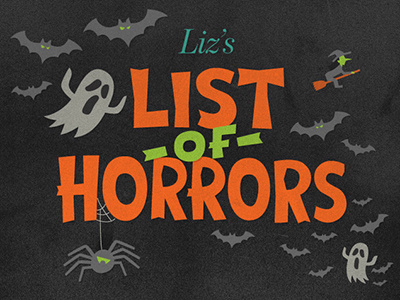 List of Horrors blog d magazine dallas halloween illustration publishing regional type