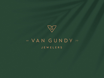 Van Gundy Jewelers brand clean elegant identity jewelry logo luxury monogram