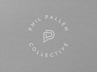 Phil Pallen conversation bubble logo mark monogram pp stamp