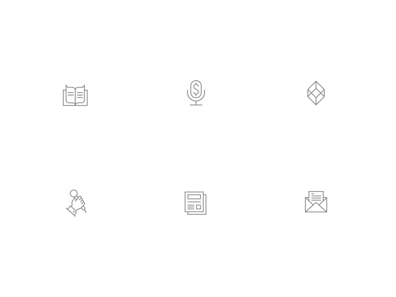 Icons Hover accent branding clean flat hover icons line simple yellow