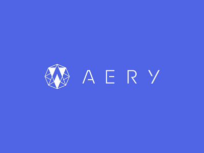 Aery Logo aery air clean crystal edgy facets glass logo mark