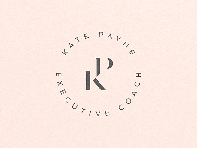 Kate Payne Logo branding coach executive identity kp logo monogram