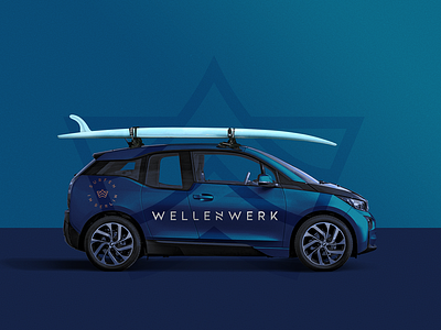 Wavepool Brand Identity brand car corporate branding identity logo mark mockup pool sport style surfing wave