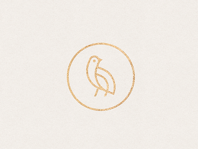 Quail bird logo mark