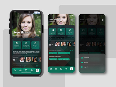 TEER - The Social Network for Teachers app design ui ux