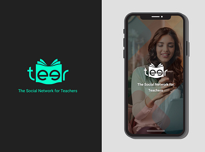 TEER - The Social Network for Teachers app design graphic design logo ui