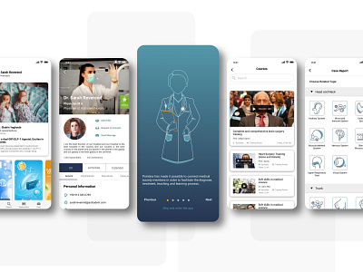 POINTINA - High-tech Health Connections app design graphic design ui ux