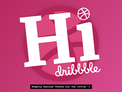 👋🏽 Helllo Dribbble!!! branding design flat hello hello dribbble icon logo minimal typography ui ux vector