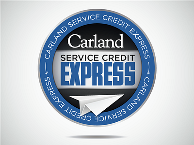Dealership Service Program Logo card circle credit dealership express illustrator logo service vector