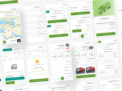 Cargo app project app cargo design transport transportation ui ui design user interface ux vector