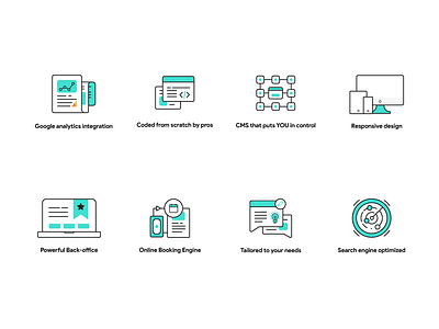 Icon set for Digital agency