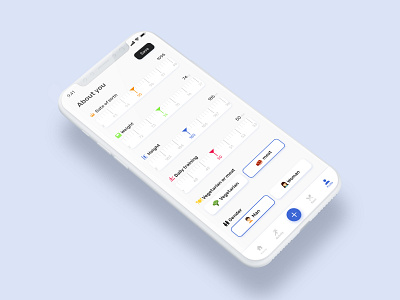 Fitness app UI