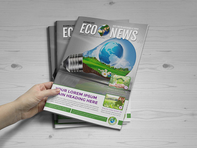 Eco Newsletter Template branding brochure corporate dl flyer eco ecology education flyer flyer mockup illustration leaflet mockup newsletter newsletter design newsletters newspaper postcard rack card school college vector