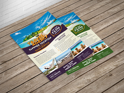 Travel Agency Flyer Design Template