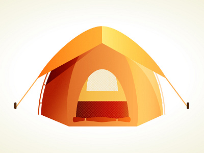 Tent camping illustration outdoor outdoors recreation tent tenting