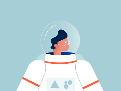 Playing Astronaut astronaut character illustration science space space suit space travel
