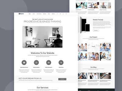 Dream – Multipurpose Business Landingpage demo6 agency agency business business clean corporate corporate business creative business design web design