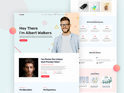 Vjflios – Portfolios and Personal CV Landingpage