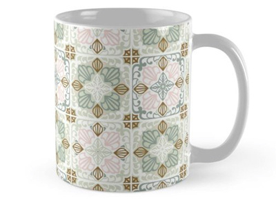 Cement tiles mug