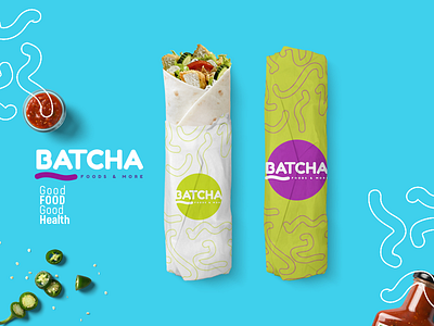 BATCHA Branding and Packaging branding illustration logo typography