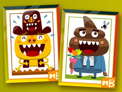 Jija & Kaki Special Cards app appstore cards children game illustration ios ipad iphone itunes kids mac monster store videogame