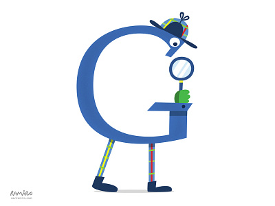 G from Google (Press Illustration) blue character g google illustration press vector