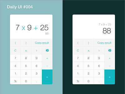 Daily UI #004 - Calculator calculator dailyui dailyui004 design functional minimalist mobile sketch ui