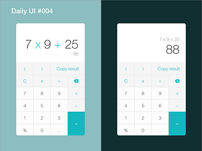 Daily UI #004 - Calculator