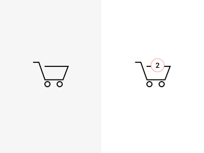 Daily UI #058 - Shopping cart cart daily 100 daily 100 challenge dailyui dailyui058 design icon minimalist shopping sketch ui