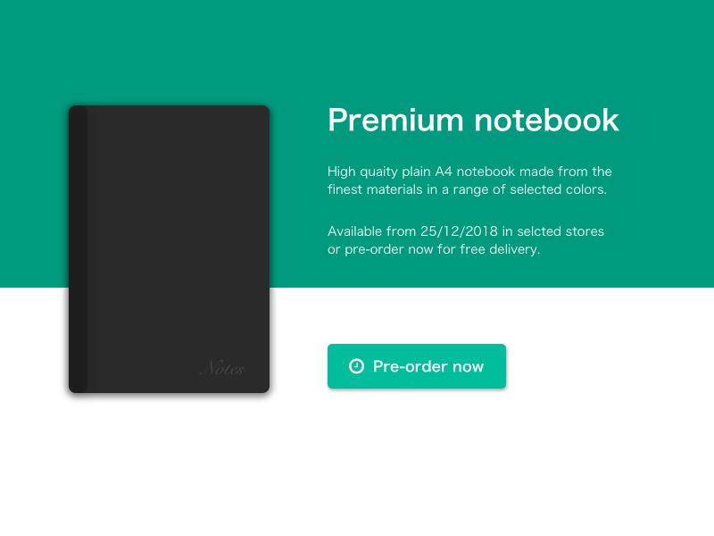Daily UI #075 - Pre-order pre order dailyui075 daily 100 challenge daily 100 minimalist sketch ui design dailyui