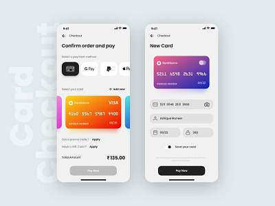 Card Checkout #DailyUI Day 02 app checkout checkout form checkout page credit card creditcard dailyui dailyuichallenge dashboard day2 debit card design minimal ui ux