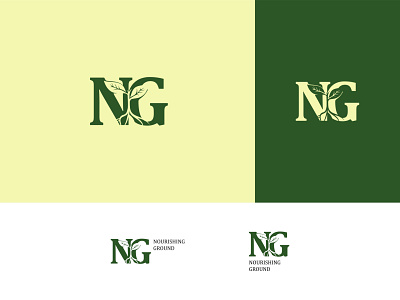 'Nourishing ground' Brand Logo art branding design flat icon illustration illustrator logo minimal typogaphy vector