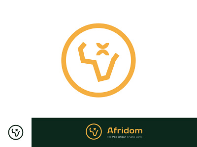 Afridom Logo bran graphic design logo logo design