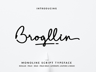 Brogllin Script Font