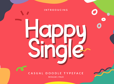 Happy Single Font design font hand lettering handlettering handwrittenfont illustration layout lettering typography vector