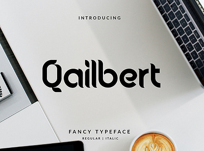 Qailbert Elegant Font branding design font hand lettering handlettering illustration layout lettering typography vector