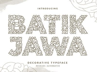 Batik Jawa Font brush lettering design font handlettering handmade illustration layout lettering typeface typography