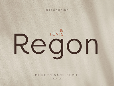 Regon Font Family