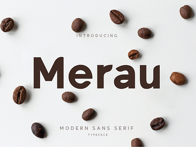 Merau Font branding design font hand lettering handlettering illustration lettering logo typography ui
