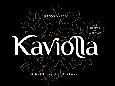 Kaviolla Font branding design font hand lettering handlettering illustration lettering logo typography ui