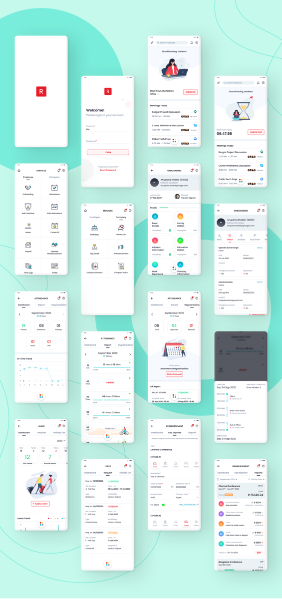 Rozgar Hrms By Divya On Dribbble