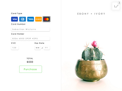 Daily UI - Credit Card Checkout #002 check out credit card credit card checkout daily ui daily ui 002 simple uidesign white