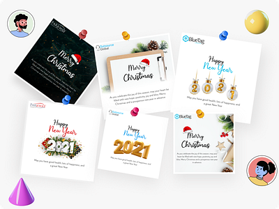 Christmas and Happy New Year Cards card design cards christmas christmas card greeting card happy new year
