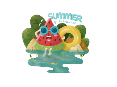 summer illustration design