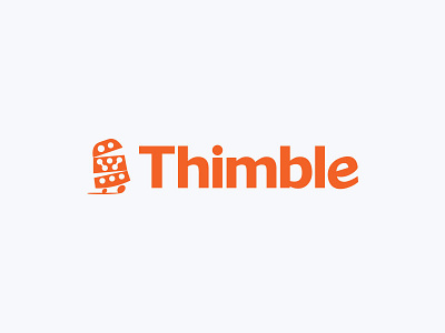 Thimble #2 abstract character clean clever cool electronic funny logo logo design mascot modern thimble