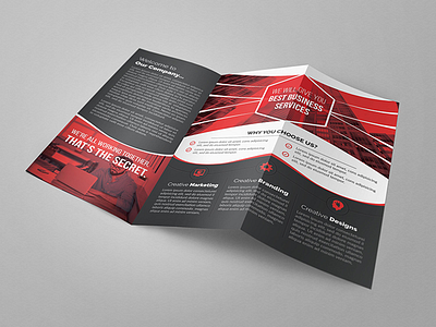 Trifold Brochure advertising agency branding brochure business business brochure clean company corporate creative customizable financial indesign letter marketing modern multipurpose print print ready pro